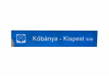 Utastájékoztató tábla „Kőbánya-Kispest” felé M3 piktogrammal /ARV2022424