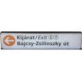 „M3”–Kijárat exit Bajcsy-Zsilinszky út tábla(utolsó)/ARV2022038 